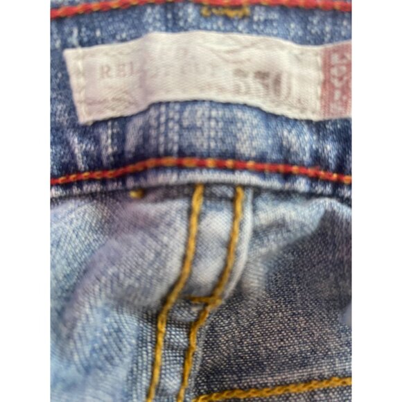 Levi's Relaxed Fit 550 Boot Cut Women's 22W Short 5 Pocket Denim Jeans - Picture 8 of 12